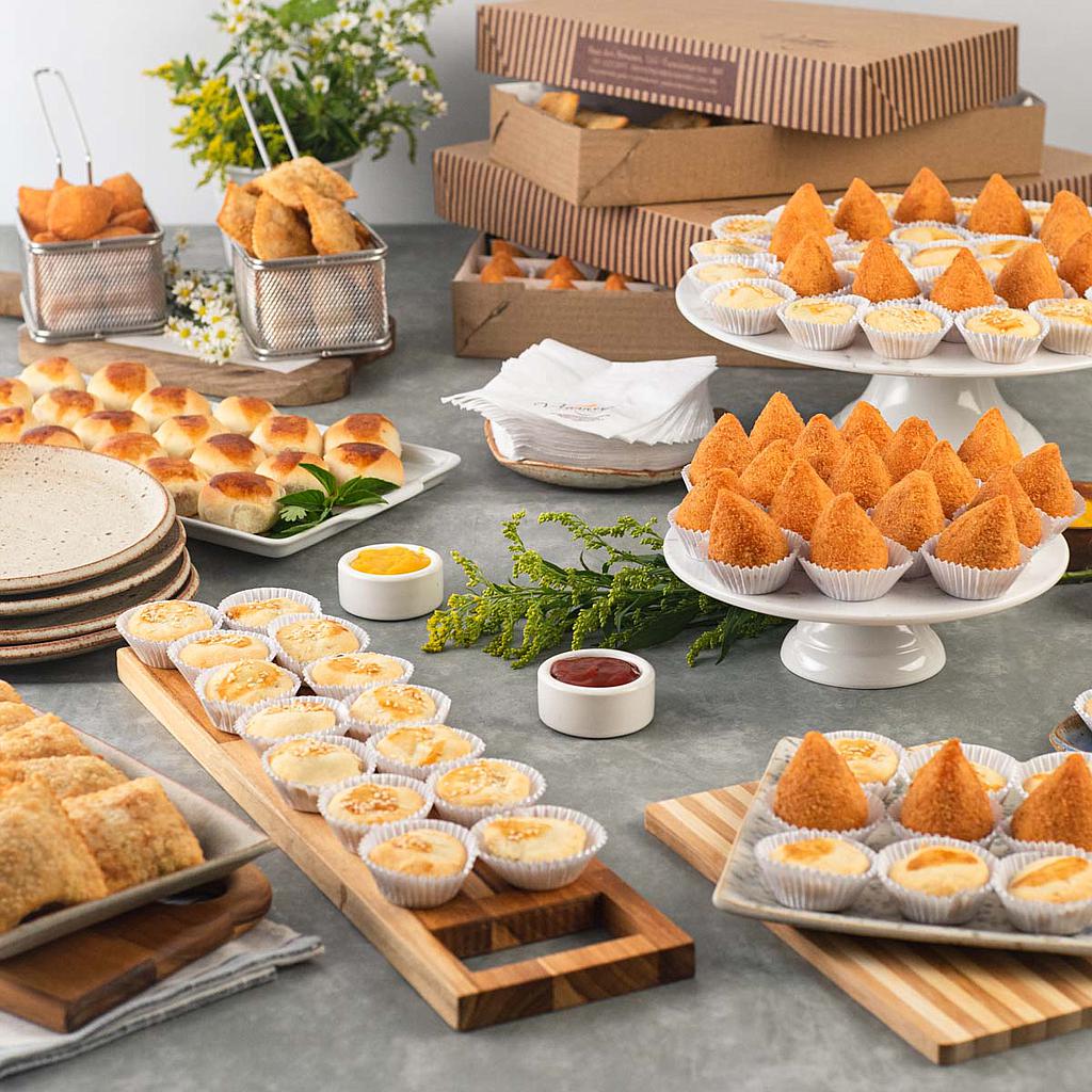 Combo de Salgados - 100 unidades